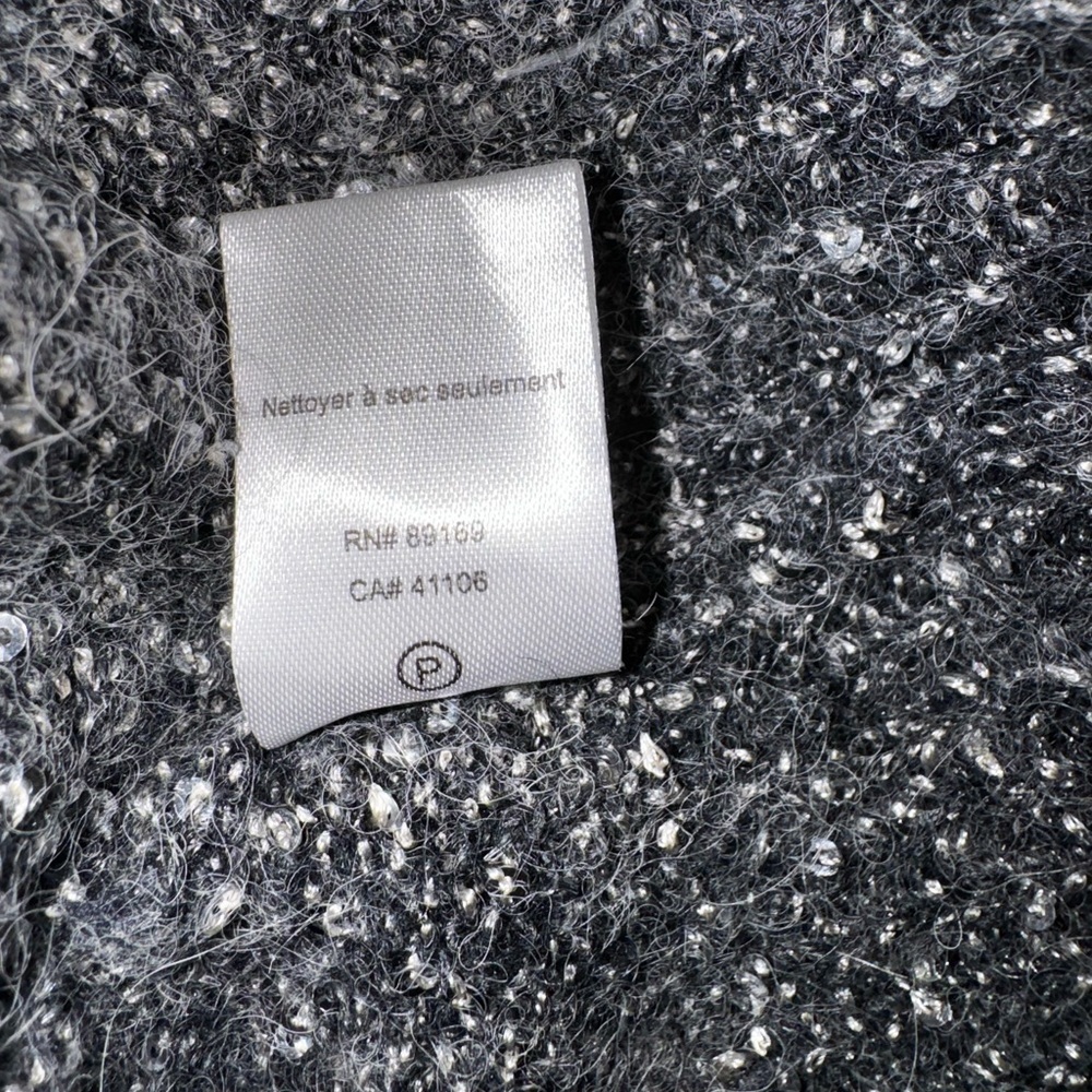 Like New ATM Gray Sequin Alpaca Button up Cardigan XS - Picture 9 of 12